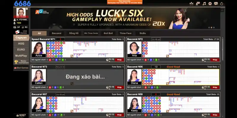 Live Casino 6686 - nền tảng Casino Online xuất sắc